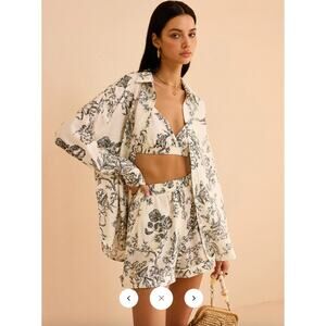 Commense Floral Print Three-Piece Set Sz M